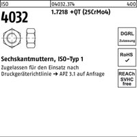 Bufab - Sechskantmutter iso 4032 m 39 x 4 1.7218 (25CrMo4) blank 5 Stk von BUFAB