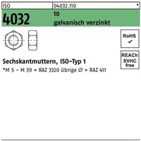 Sechskantmutter iso 4032 m 48 10 galvanisch verzinkt Sechskantmutter iso 4032 m 48 10 galvanisch verzinkt von BUFAB