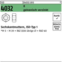 Sechskantmutter iso 4032 m 5 8 galvanisch verzinkt von BUFAB