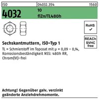 Bufab - Sechskantmutter iso 4032 m 8 10 zinkbesch. Gleitmittel flZnnc 480h-L Bufab - Sechskantmutter iso 4032 m 8 10 zinkbesch. Gleitmittel flZnnc 480h-L von BUFAB