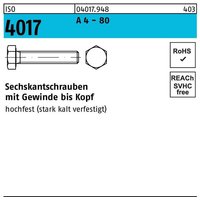 Sechskantschraube iso 4017 vg m 8 x 20 a 4 - 80 von BUFAB