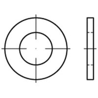 Bufab - iso 7089 Scheibe Stahl 33mm (34x60x5 ) galvanisch verzinkt ohne Fase Form a 50 Stk von BUFAB