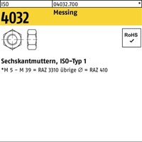 Sechskantmutter iso 4032 m 4 Messing von BUFAB