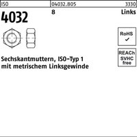 Sechskantmutter iso 4032 links m 8 -lh 8 von BUFAB