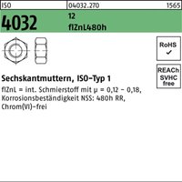 Sechskantmutter iso 4032 m 10 12 flZnL 480h zinklamellenbesch. von BUFAB