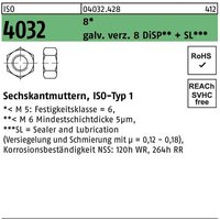 Bufab - Sechskantmutter iso 4032 m 10 8 galvanisch verzinkt 8 DiSP + sl von BUFAB