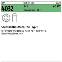 Sechskantmutter iso 4032 m 16 5-2 ad W7 feuerverzinkt Sechskantmutter iso 4032 m 16 5-2 ad W7 feuerverzinkt von BUFAB