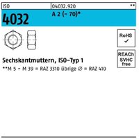 Sechskantmutter iso 4032 m 24 a 2 (- 70) von BUFAB