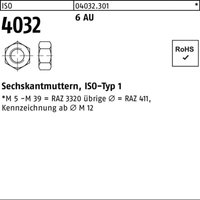 Sechskantmutter iso 4032 m 3 x 0,5 Stahl blank 100 Stk von BUFAB