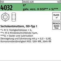 Bufab - Sechskantmutter iso 4032 m 4 8 galvanisch verzinkt 8 DiSP + sl Bufab - Sechskantmutter iso 4032 m 4 8 galvanisch verzinkt 8 DiSP + sl von BUFAB