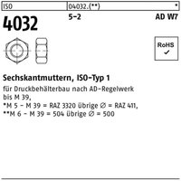 Sechskantmutter iso 4032 m 45 5-2 ad W7/TRD 106 Sechskantmutter iso 4032 m 45 5-2 ad W7/TRD 106 von BUFAB