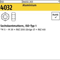 Sechskantmutter iso 4032 m 6 Aluminium von BUFAB