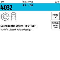 Sechskantmutter iso 4032 m 8 a 4 - 80 von BUFAB