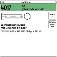 Sechskantschraube iso 4017 vg m 10 x 55 8.8 galvanisch verzinkt von BUFAB