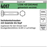 Sechskantschraube iso 4017 vg m 30 x 75 1.7218 +qt (25CrMo4) galvanisch verzinkt von BUFAB