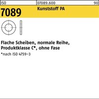 Iso 7089 Kunstoff pa 20mm (21x37x3 ) Flache Scheibe ohne Fase Form a 100 Stk von BUFAB