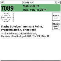 Unterlegscheibe iso 7089 o.Fase 10 Stahl 200 hv galvanisch verzinkt 8 DiSP Unterlegscheibe iso 7089 o.Fase 10 Stahl 200 hv galvanisch verzinkt 8 DiSP von BUFAB