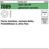 Bufab - Unterlegscheibe iso 7089 o.Fase 14 Stahl 200 hv galvanisch verzinkt von BUFAB