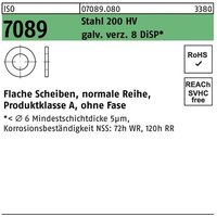 Unterlegscheibe iso 7089 o.Fase 16 Stahl 200 hv galvanisch verzinkt 8 DiSP von BUFAB