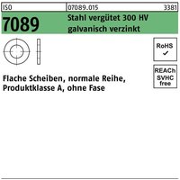 Bufab - Unterlegscheibe iso 7089 o.Fase 27 Stahl verg. 300 hv galvanisch verzinkt von BUFAB