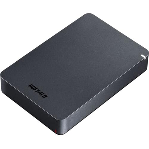 BUFFALO 5 TB MiniStation PGF tragbare externe Festplatte HDD stoßfest, USB 3.0 (3.2 Gen 1x1) für PC, Mac von BUFFALO