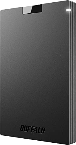 BUFFALO Externe SSD 2 TB, kompatibel mit PS4 / PS5 / Windows/Mac, USB-C, USB-A, USB 3.2, Externes Solid State Drive, SSD-PG2.0U3B von BUFFALO
