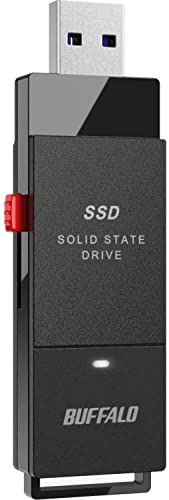 Buffalo 1TB SSD-Put Portable SSD – USB 3.2 A & C kompatibel Solid State Drive Externer Speicher von BUFFALO