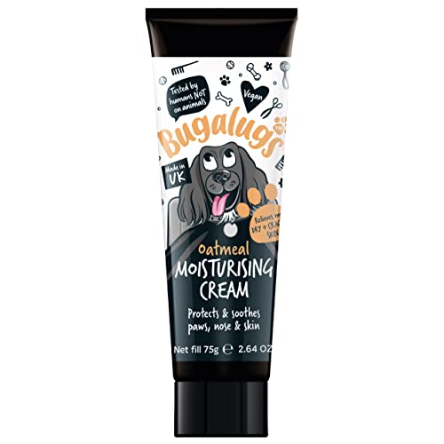 BUGALUGS Oatmeal Feuchtigkeitscreme für Hunde – Pflegt Pfoten, Nase & Haut 75g Tube Feuchtigkeitsspendend für trockene Nasen und Pfoten BUGALUGS Oatmeal Feuchtigkeitscreme für Hunde – Pflegt Pfoten, Nase & Haut 75g Tube Feuchtigkeitsspendend für trockene Nasen und Pfoten von BUGALUGS