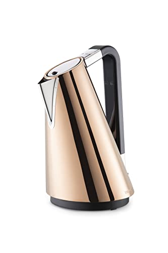 BUGATTI, Vera Easy Electric Kettle with Removable Anti-Limescale Filter, 1.75 Litre, 2180 W, Stainless Steel Body (PVD Rose Gold) von BUGATTI