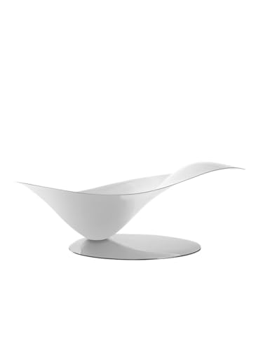 Bugatti Casa Obstschale 21-PETALOI1, Edelstahl, Weiß, 40 x 30 x 15 cm von BUGATTI