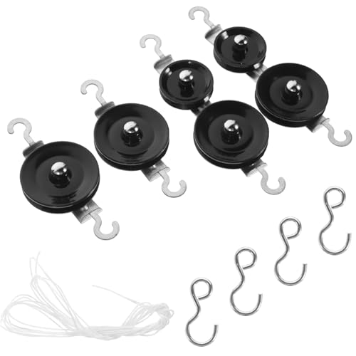 BUGUUYO 1satz Pulley-system Für Physik-experimente Inklusive Feste Und Bewegliche Riemenscheiben Und Haken Für Lehrer Und Schüler Der Mittelschule von BUGUUYO