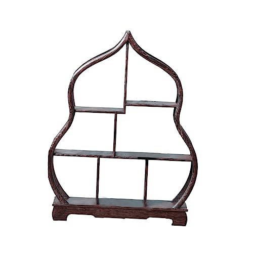 BUGUUYO 1 Stück Bogu Mahagonihandwerk Anzeige Antiquität Stand Retro Palisander-Display-Ständer Kunsthandwerk aus Rosenholz aus massivem Holz Vintage Display Ständer Bambus von BUGUUYO