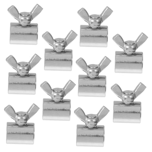 BUGUUYO 10 Stück Drahtseilschließfach rostfreie Drahtklemmen Kabelklemmen aus Metall Verschlussschnalle Lochdrahtseilclips Verschlussclips aus Rostfreier Stahl Silber BUGUUYO 10 Stück Drahtseilschließfach rostfreie Drahtklemmen Kabelklemmen aus Metall Verschlussschnalle Lochdrahtseilclips Verschlussclips aus Rostfreier Stahl Silber von BUGUUYO