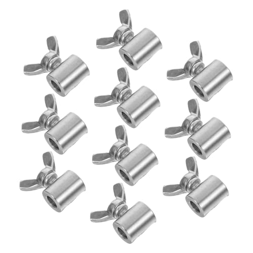 BUGUUYO 10 Stück Edelstahl Drahtseilklemme Schmetterlingsclip Wiederverwendbar Robuste Kabelschelle Für Bau Outdoor Anwendungen Einfache Handmontage Für Doppeldrahtseile BUGUUYO 10 Stück Edelstahl Drahtseilklemme Schmetterlingsclip Wiederverwendbar Robuste Kabelschelle Für Bau Outdoor Anwendungen Einfache Handmontage Für Doppeldrahtseile von BUGUUYO