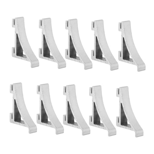 BUGUUYO 10 Stück Teiliges Aluminium Regalhalter für Kühlschrank und Gefrierschrank Stabile Edelstahl freezer klemmen mit Gebogenem Tauchprofil design Langlebige Regalstützen für BUGUUYO 10 Stück Teiliges Aluminium Regalhalter für Kühlschrank und Gefrierschrank Stabile Edelstahl freezer klemmen mit Gebogenem Tauchprofil design Langlebige Regalstützen für von BUGUUYO