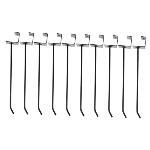 BUGUUYO 10 Stück Teiliges Metall Wandhaken für Supermarktregale Einfache Montage Vielseitig Einhängbar Schwarze Slatwall Halter für Effiziente Warenpräsentation und Erweiterte BUGUUYO 10 Stück Teiliges Metall Wandhaken für Supermarktregale Einfache Montage Vielseitig Einhängbar Schwarze Slatwall Halter für Effiziente Warenpräsentation und Erweiterte von BUGUUYO
