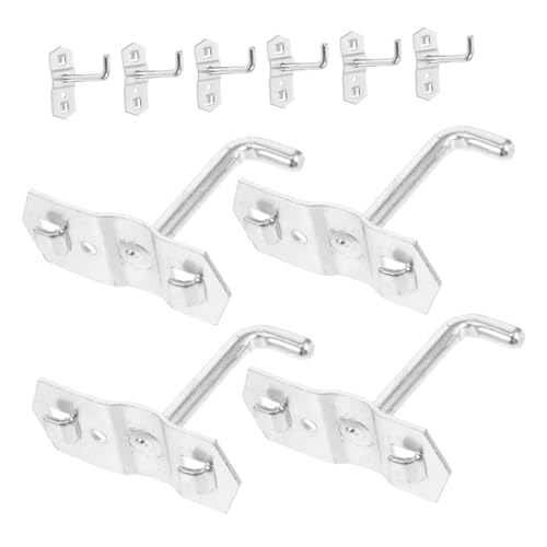 BUGUUYO 10 Stück Teiliges Stecktafel Haken Set aus Metall Robust und Vielseitig für Werkzeuge und Haushaltsgegenstände zur Garage und Werkstatt Organisation Starke Haltekraft für von BUGUUYO