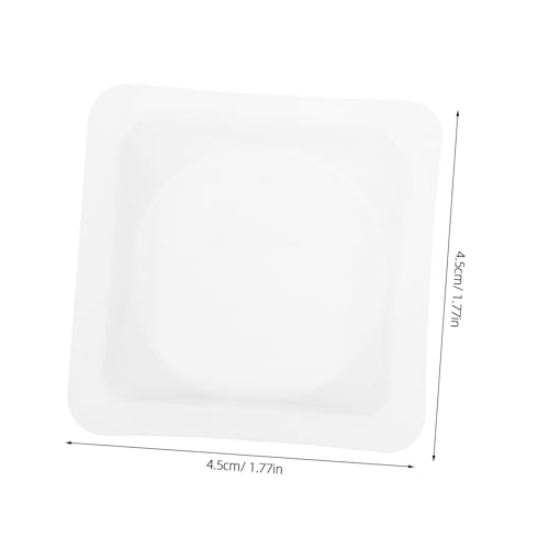 BUGUUYO 100 Stck Teiliges Labor Wägeschalen aus Kunststoff mit Abgeschrägten Kanten Wiederverwendbare Kompakte und Leichte Pulver Wägeplatten für Präzises Wiegen und Laboranwendungen von BUGUUYO