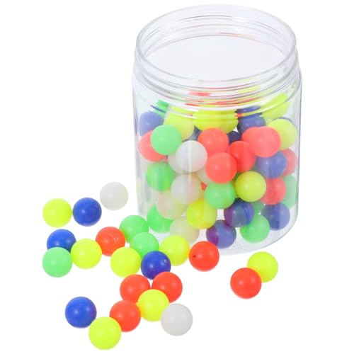 BUGUUYO 100 Stück Bunte Teilig Plastikperlen Zählbälle für Mathe Lernen und Wahrscheinlichkeitsunterricht Farbenfrohe Kleine Spielbälle für Party Spiele und Klassenzimmer Aktivitäten von BUGUUYO