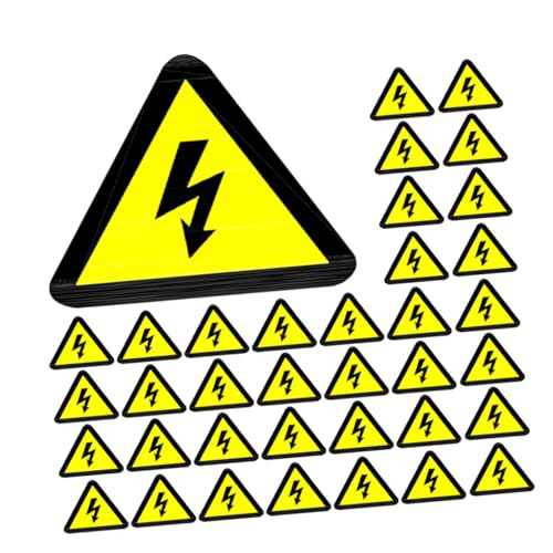 BUGUUYO 100 Stück Hochspannung Warnaufkleber Wetterfeste Elektrische Schock Warnzeichen Gelbes Dreieck Sicherheitskleber Für Elektrische Anlagen Fabriken und Werkstätten BUGUUYO 100 Stück Hochspannung Warnaufkleber Wetterfeste Elektrische Schock Warnzeichen Gelbes Dreieck Sicherheitskleber Für Elektrische Anlagen Fabriken und Werkstätten von BUGUUYO