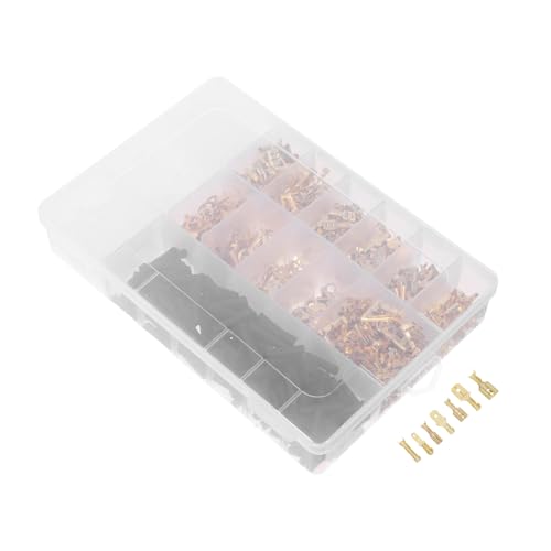 BUGUUYO 1050 Stück Teiliges Isolierter Messing-kaltpresskabelverbinder mit Schrumpfschlauch Männlich-weibliche Flachsteckhülsen für Elektrische Verkabelung Auto-audio Lautsprecher BUGUUYO 1050 Stück Teiliges Isolierter Messing-kaltpresskabelverbinder mit Schrumpfschlauch Männlich-weibliche Flachsteckhülsen für Elektrische Verkabelung Auto-audio Lautsprecher von BUGUUYO