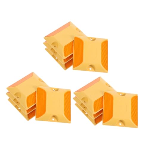 BUGUUYO 12 Stück Reflektierende Verkehrszeichen Reflektierende Straßenmarkierungen Straßenmarkierungen Fahrbahnmarkierungen Sicherheitsreflektoren Für von BUGUUYO