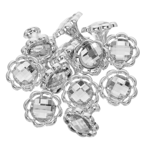 BUGUUYO 12 Stück Stilvolle Rhinestone Möbelknöpfe Dekorative Tür und Schubladenbeschläge mit Schrauben für Küche Kleiderschrank Kommode von BUGUUYO