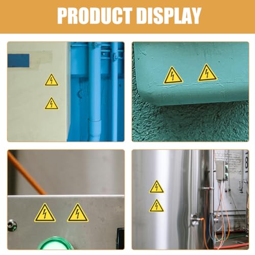 BUGUUYO 12 Stück Teiliges Hochspannung Selbstklebende Elektrische Gefahrenkennzeichnung Dreieckige Warnschilder Langlebig Wasserfest Vielseitig für Haushalts Industrieanlagen BUGUUYO 12 Stück Teiliges Hochspannung Selbstklebende Elektrische Gefahrenkennzeichnung Dreieckige Warnschilder Langlebig Wasserfest Vielseitig für Haushalts Industrieanlagen von BUGUUYO