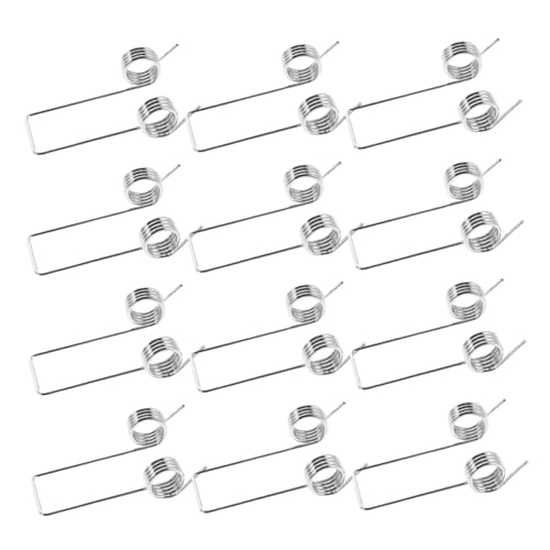 BUGUUYO 12 Stück Teiliges Kleine Torsionsfedern aus Rostfreiem Stahl Geräuscharm Langlebig Präzise für Mülleimer-deckel Einfache Installation Ersatzteile für Mülltonnen von BUGUUYO