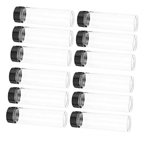BUGUUYO 12 Stück Teiliges Transparente Glasprobenflaschen mit Schraubverschluss Labor Reagenzbehälter aus Klarem Glas Dicht Schließend Vielseitig für Kosmetik Öle Flüssigkeiten Einfache BUGUUYO 12 Stück Teiliges Transparente Glasprobenflaschen mit Schraubverschluss Labor Reagenzbehälter aus Klarem Glas Dicht Schließend Vielseitig für Kosmetik Öle Flüssigkeiten Einfache von BUGUUYO