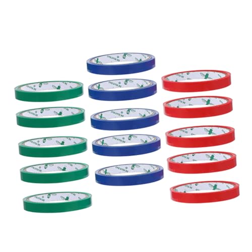 BUGUUYO 15 Rollen Verpackungsband für Edelstahl beutelverschließer Farben Rot Blau Grün Stark Haftendes Verpackungs klebeband für Gemüsebeutel Nachfüllset für Supermarkt Taping Maschine BUGUUYO 15 Rollen Verpackungsband für Edelstahl beutelverschließer Farben Rot Blau Grün Stark Haftendes Verpackungs klebeband für Gemüsebeutel Nachfüllset für Supermarkt Taping Maschine von BUGUUYO