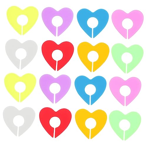 BUGUUYO 16 Stück bunte Herz-Marker Becher-Silikon-Etiketten für Partys leicht zu reinigende Weinglas-Kennungen BUGUUYO 16 Stück bunte Herz-Marker Becher-Silikon-Etiketten für Partys leicht zu reinigende Weinglas-Kennungen von BUGUUYO