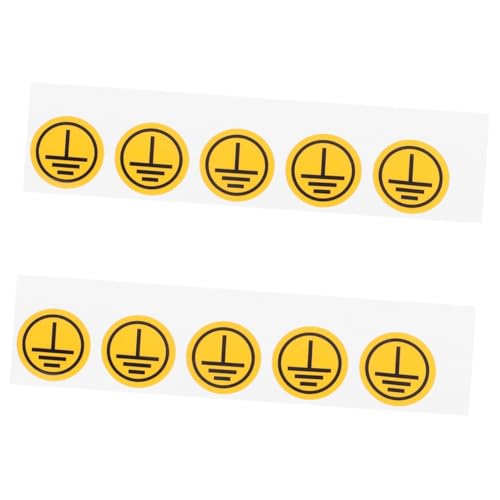 BUGUUYO 2 Blätter Warnung Aufkleber Elektrische Boden Symbol Etiketten Aufkleber Für Maschinen Erdung BUGUUYO 2 Blätter Warnung Aufkleber Elektrische Boden Symbol Etiketten Aufkleber Für Maschinen Erdung von BUGUUYO