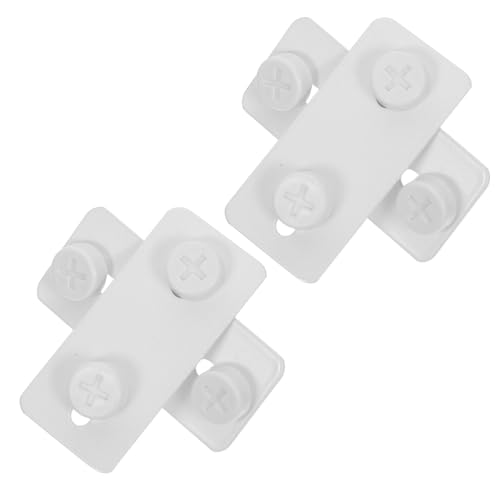BUGUUYO 2 Paar Lochtafel Verbindungsblock Robuste Stecktafel Verbinder Einzelhandelsdisplay Stecktafel Verbinder Verbindungsplatten Zubehör Eisenweiß von BUGUUYO